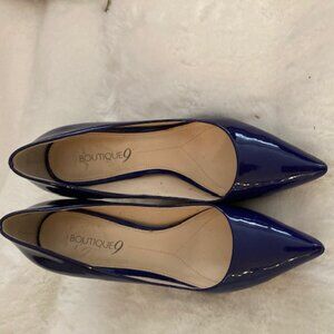 Boutique 9 Women's Blue Patent Leather High Heel Pumps (Pre Owned)